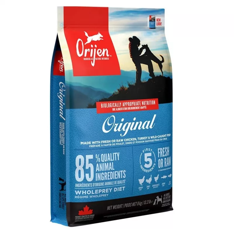 Orijen Originali 6 kg Suaugusių šunų ėdalas su vištiena, žuvimi, kalakutiena