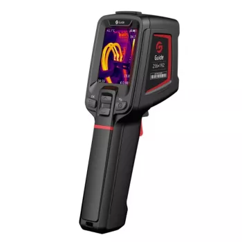 Guide Sensmart E2+ termovizinė kamera Vanadžio oksido neaušinami židinio plokštumos matricų Juoda 256 x 192 pikselių Integruotas ekranas LCD