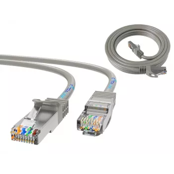 Ethernet komutacinis kabelis Extralink Cat 5e UTP, 10 m, RJ-45–RJ-45, pilkas