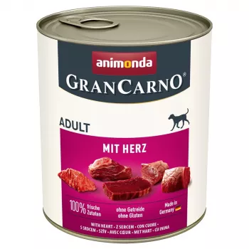 ANIMONDA GranCarno Adult su širdelėmis – drėgnas šunų maistas – 800 g