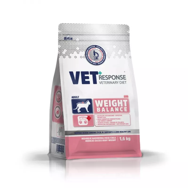 VET RESPONSE Svoris balance - sausas kačių maistas - 1,6kg