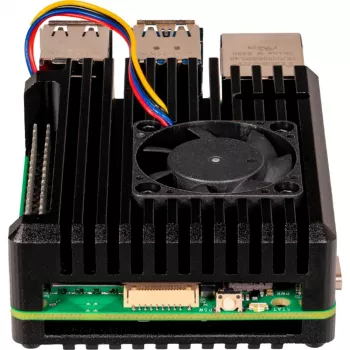 Joy-IT Armor Case BLOCK ACTIVE SBC-Enclosure, tinkamas kūrimo rinkiniams Raspberry Pi (RB-AlucaseP5-07FAN)
