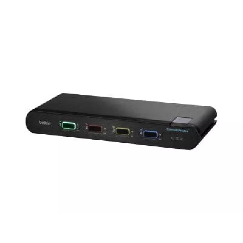 Belkin 4P Sngl Head DP/HDMI į DP/HDMI vaizdo saugus DT KVM jungiklis PP4.0 (F1DN104KVM-UN-4)