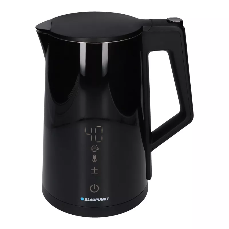 Elektrinis virdulys BLAUPUNKT EKD601, 1,7 l, 2200 W, reguliuojamas 40–100 °C, juodas, nerūdijantis plienas