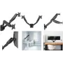 Logilink - TV laikiklis - 2 LCD/plazminėms konsolėms (dujinė spyruoklė) - Plastikas, Aliuminis, Plienas - Juoda - Ekrano dydis: 43,2-81,3 cm (17-32) - Sieninis laikiklis (BP0146)