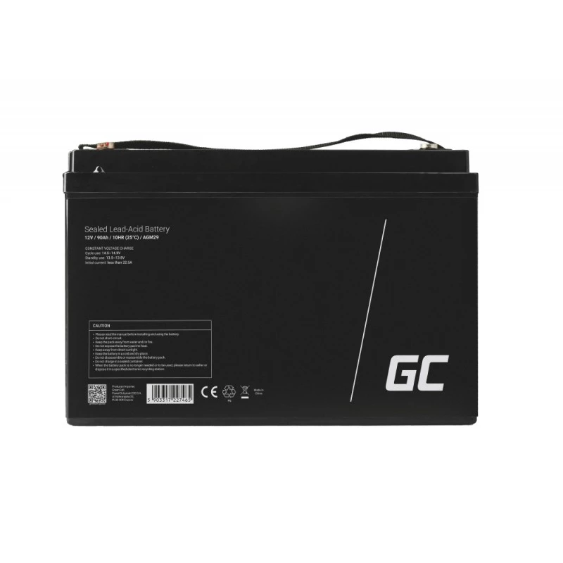 AGM29 - Sealed Lead Acid (VRLA) - 12 V - 1 vnt. - Juoda - 90 Ah - 5 Year(s)
