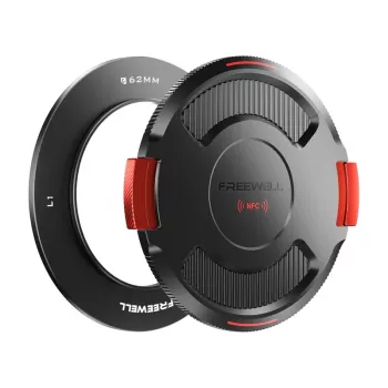 Lęšio pagrindo žiedas su dangteliu Freewell FW-L1-BL62 62 mm, skirtas Real Locking VND