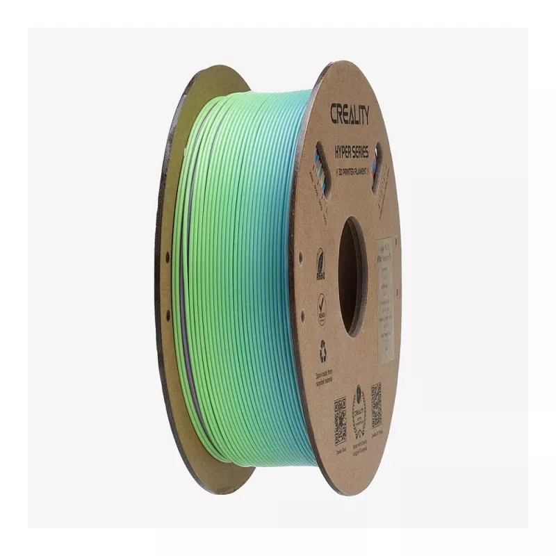 Filamento ritė Creality PLA 1,75 mm 1 kg — mėlyna, žalia, rožinė (3301010425)