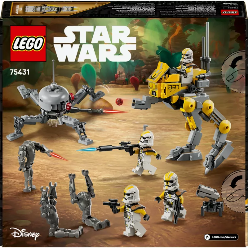 LEGO Star Wars rinkinys 327th Star Corps Clone Troopers Battle 75431 — 258 dalys, 7 minifigūrėlės, amžius 7+