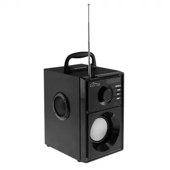 Belaidis garsiakalbis MEDIA-TECH MT3179, 20 W (RMS 15 W), Bluetooth 5.1, FM, MicroSD, USB, AUX, ličio jonų, 6 val., medinis korpusas