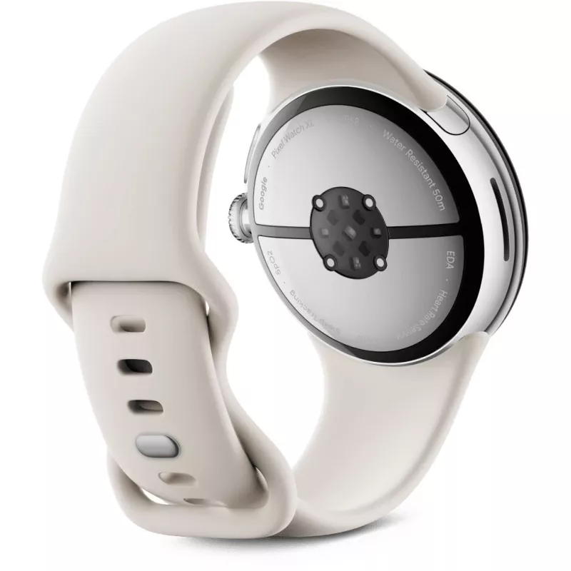 Google Pixel Watch 3 AMOLED 45 mm Skaitmeninis liečiamasis ekranas 4G Sidabrinis Wi-Fi GPS (palydovas)