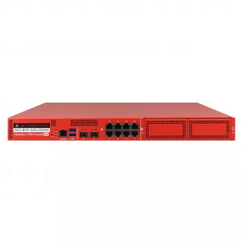 Securepoint RC1000R G5 saugos UTM įrenginys, 30 Gbit/s, 3,5 Gbit/s, 1000 vartotojų, AES, laidinis, RJ-45