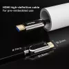 HDMI laidas Unitek C11085GY01-15M — HDMI Type A į A, 30 m, HDMI 2.1, 8K@60Hz, 4K@144Hz, paauksuoti kontaktai, juodas