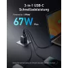 „Anker Prime A2669313“ patalpų USB greitojo įkrovimo įkroviklis — 67 W, 1×USB-A, 2×USB-C, juodas