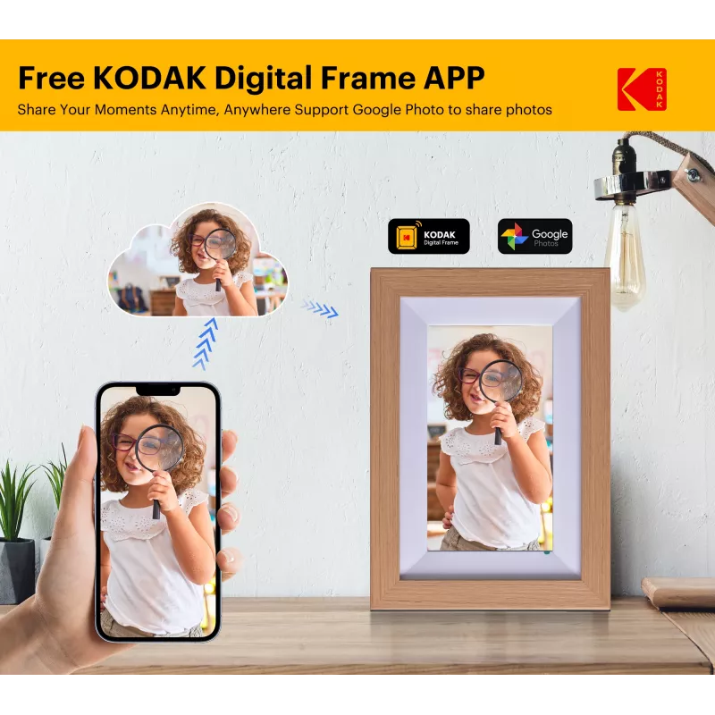 Kodak 7 skaitmeninis nuotraukų rėmelis Wi-Fi RCF-702W