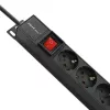 „Qoltec“ aliuminis PDU stovui | 16 A | 16 x „Schuko“ | vertikalus | 1,8 m