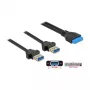 USB laidas DeLOCK 85244 0,8 m juodas