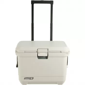 Coleman Pro 55QT Wheeled Cooler Box White 52L 120h