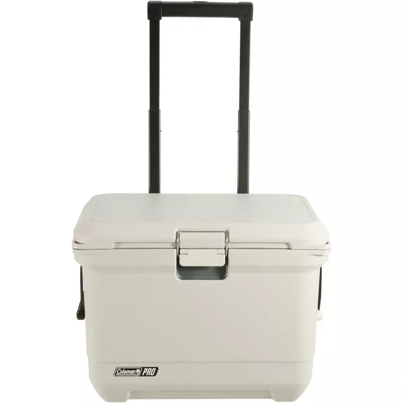 Coleman Pro 55QT Wheeled Cooler Box White 52L 120h