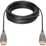 DisplayPort AOC hibridinis šviesolaidinis kabelis, UHD 8K (juodas, 30 metrų)