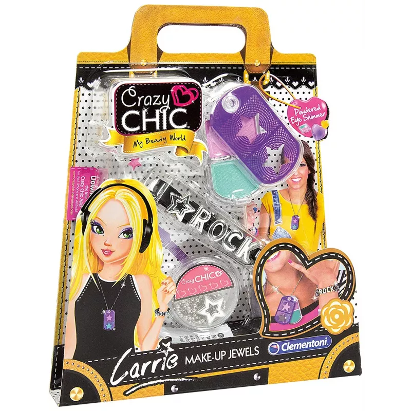 Lėlių aksesuarai Clementoni Crazy Chic Carrie 15200 — mados dizaino rinkinys lėlėms