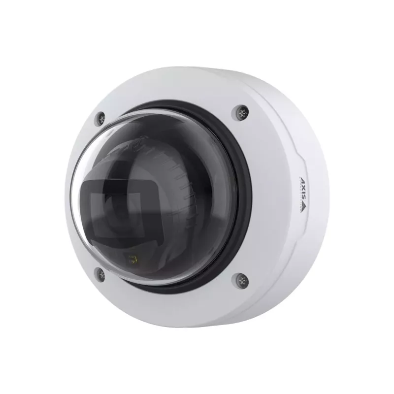 IP kupolinė apsaugos kamera AXIS P3277‑LV — 2592×1944 CMOS, 104° HFOV, 30 kadrų/s, montavimas prie lubų/sienos, vidaus/lauko