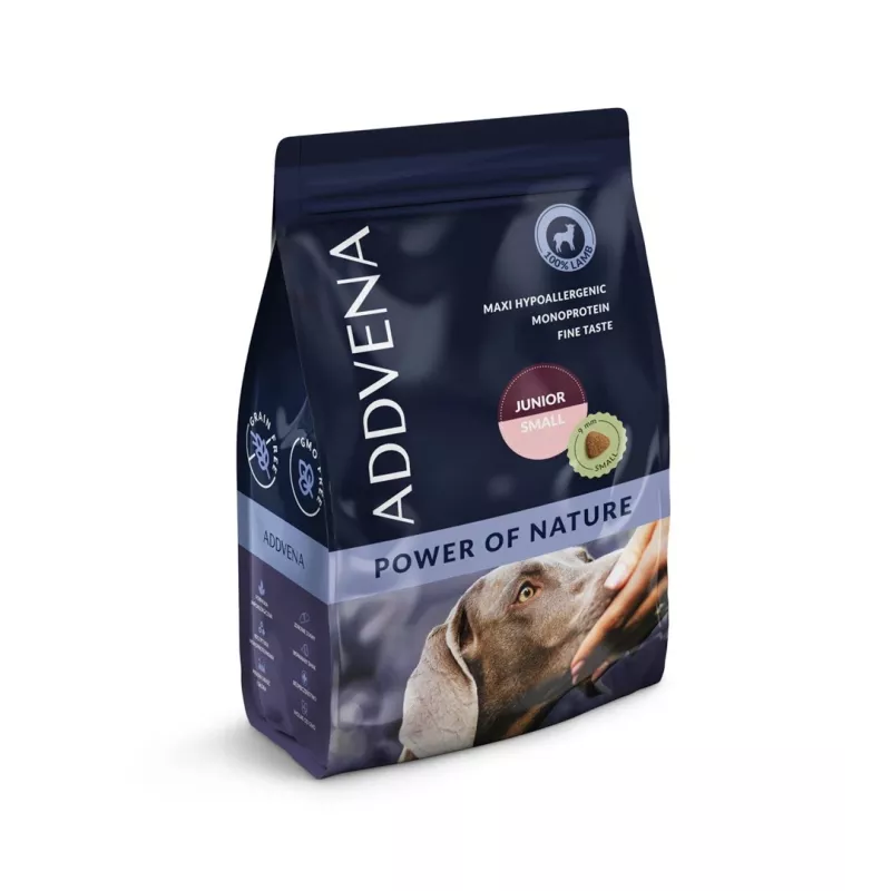 ADDVENA Power of Nature Junior Small Lamb - sausas šunų maistas - 10 kg