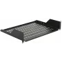 Rack shelf LOGON RAS210BL Juoda 30 kg capacity 19 inch