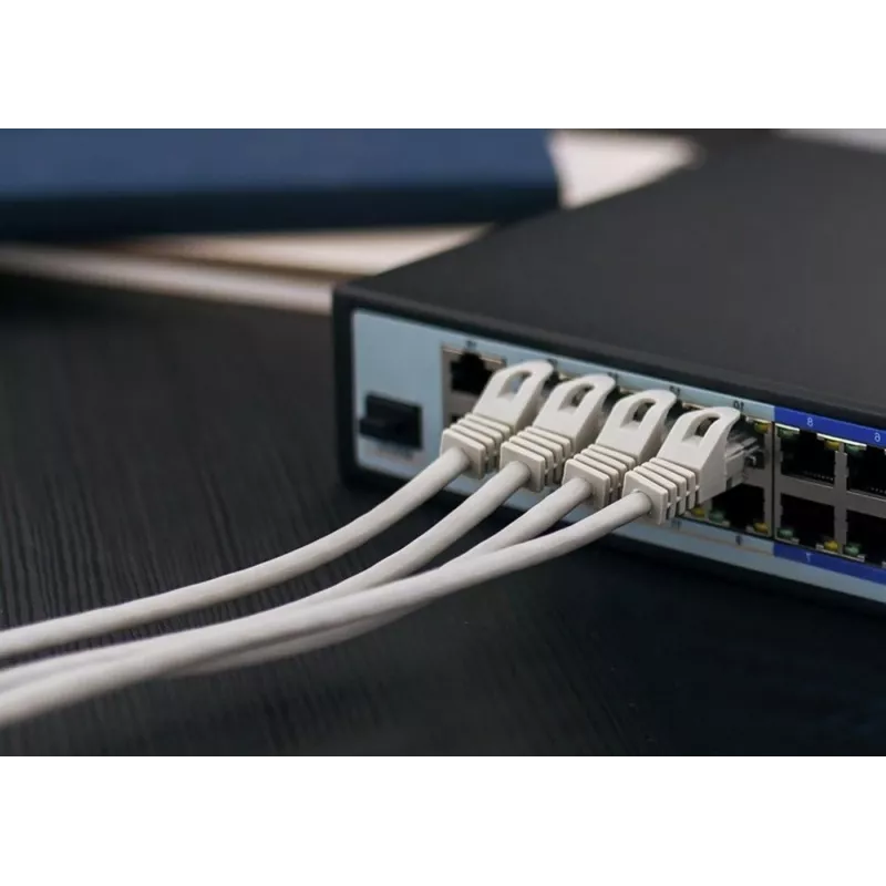 tinklo kabelis Extralink Twisted pair CAT5E FTP Indoor 305M Pilka