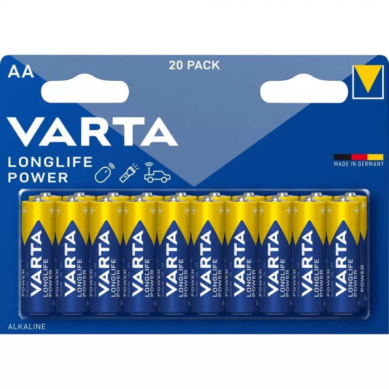 Vienkartinė baterija Varta High Energy AA 20 vnt.