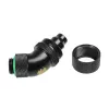 Jungtis BitsPower BP-MB45R2CPF-CC3U žalvarinis kompiuterių aušinimo jungtis, juoda ir žalia
