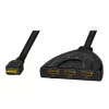 LogiLink - vaizdo/garso skirstytuvas/jungiklis - 3 x HDMI - Stalinis