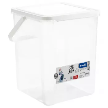 Plastikinis ploviklių indas Rotho Basic 9 L modelis 1770101100RP, baltas, dangtelis, pakabinimo anga