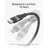 USB-C į USB-C laidas Anker A82E2 — USB 2.0, 1,8 m, juodas