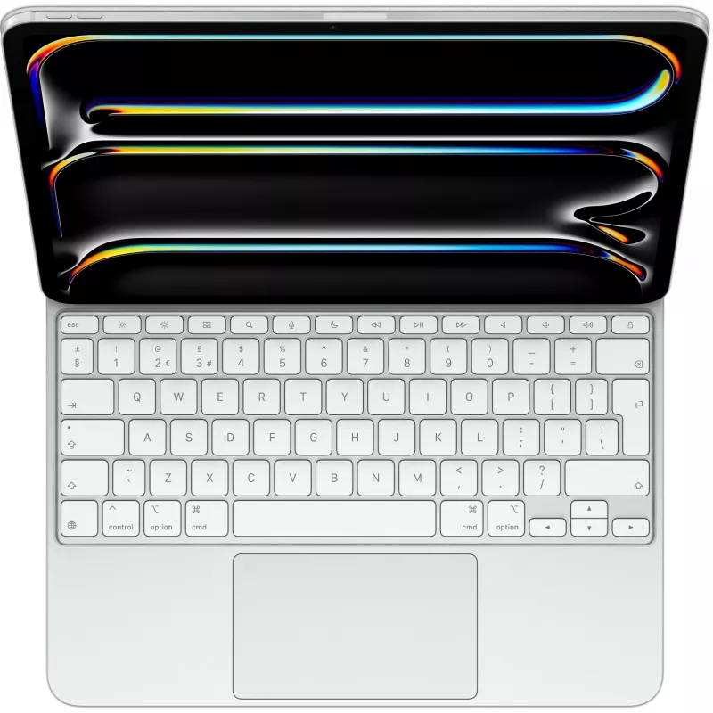 APPLE Magic klaviatūra iPad Pro 13 (M4) - britų anglų k. - balta