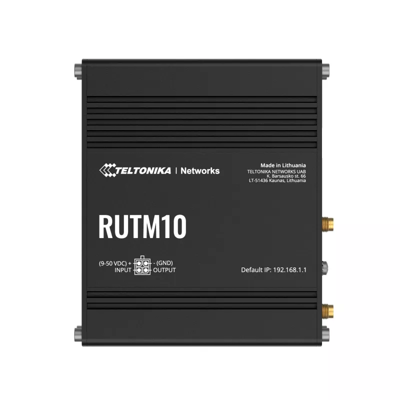 Teltonika RUTM10 belaidis maršrutizatorius Gigabit Ethernet dviejų juostų (2,4 GHz / 5 GHz) Juoda