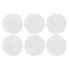 Salotų lėkštės LA PORCELLANA BIANCA Bosco White 21,5 cm — 6 vnt. rinkinys