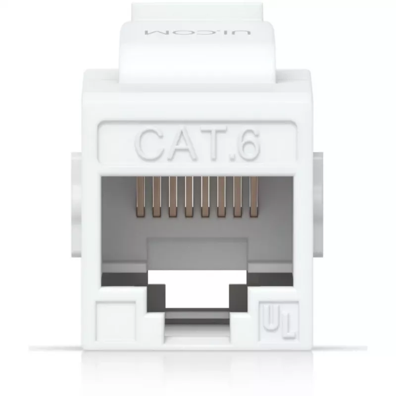 UBIQUITI CAT6 KEYSTONE JUNGTIS, 12 VNT. PRAĖJIMINĖ CAT6 KEYSTONE JUNGTIS, SKIRTA JAU UŽBAIGTIEMS ETERNETO KABELIAMS SKLANDŽIAI SUJUNGTI