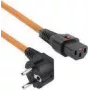 ACT maitinimo laidas CEE 7/7 kištukas (kampinis) - C13 IEC Lock oranžinis 2 m, EL247S