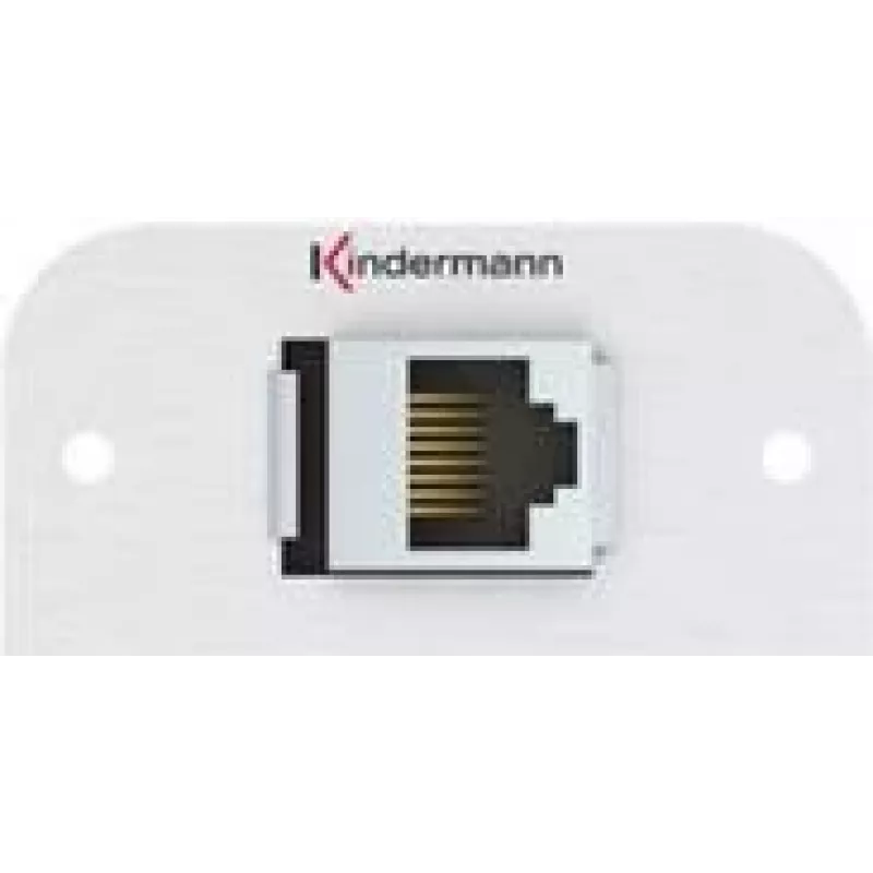 Kindermann Konnect 54 alu - modulinis Faceplate-Snap-In - RJ-45 (7441000527)