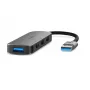 Nedis USB šakotuvas USB-A kištukas - 4x USB A, 4 prievadų, USB 2.0 / USB 3.2 Gen 1, maitinamas per USB, 5 Gbps (CCGB61210GY01)