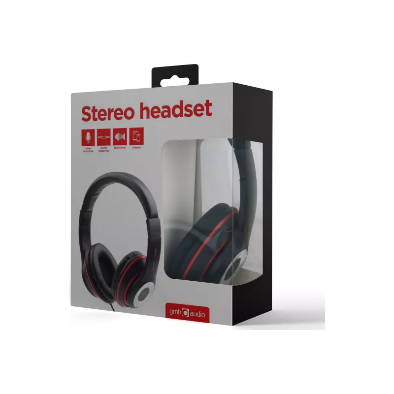HEADSET LOS ANGELES Juoda/MHS-LAX-B GEMBIRD