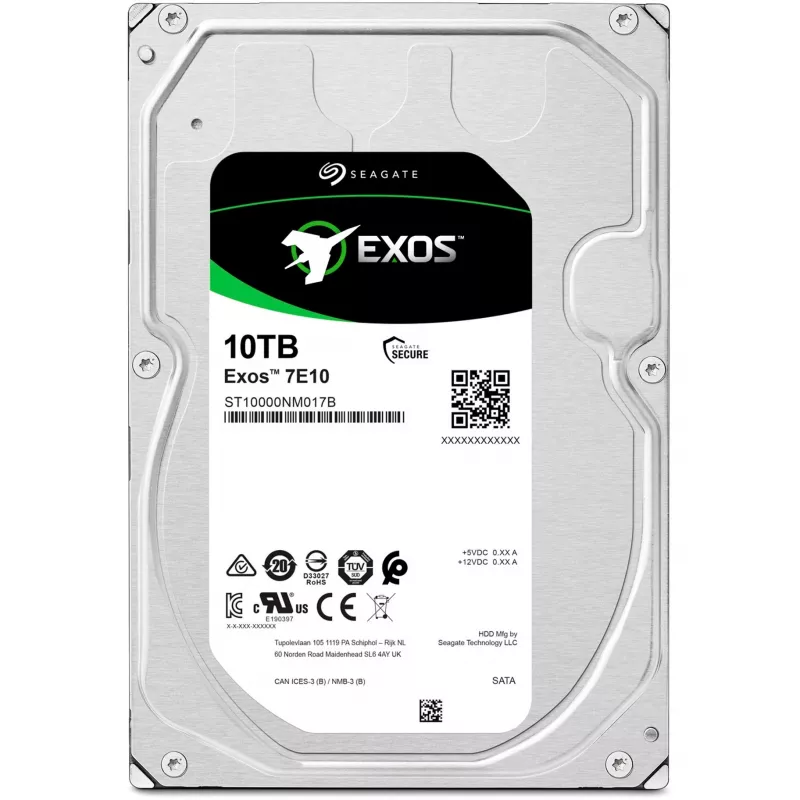 „Seagate Enterprise ST10000NM017B“ vidinis kietasis diskas 10 TB 7200 RPM 256 MB 3,5 colio Serial ATA III