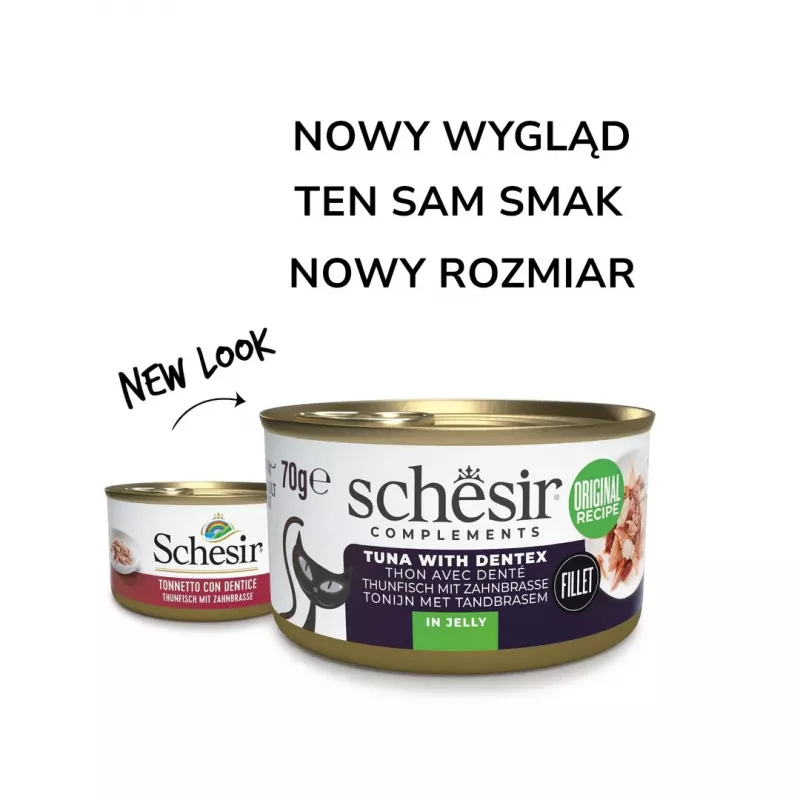 Šlapias kačių ėdalas Agras Pet Foods SCHESIR Oceanic Adult tunas 70 g maišelis, 12,5% baltymų, 85% drėgmės