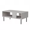Kavos staliukas Cama LUCCA suoliukas/staliukas 100x55x46 smėlio spalvos, stačiakampis pilkas viršus