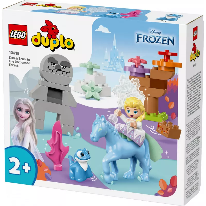 LEGO DUPLO žaidimų rinkinys 10418 — Disney Elsa ir Bruni Užburtame miške, 31 detalė, 2+ metų