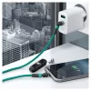 USB laidas RealPower MagneticCharge2 1 m žalias greitas įkrovimas duomenų perdavimas