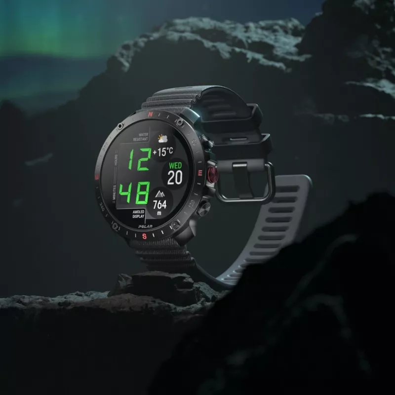 Polar Grit X2 Pro 3,53 cm (1.39 inch) AMOLED Digital 454 x 454 Pixel Touchscreen Juodas GPS (900110286)