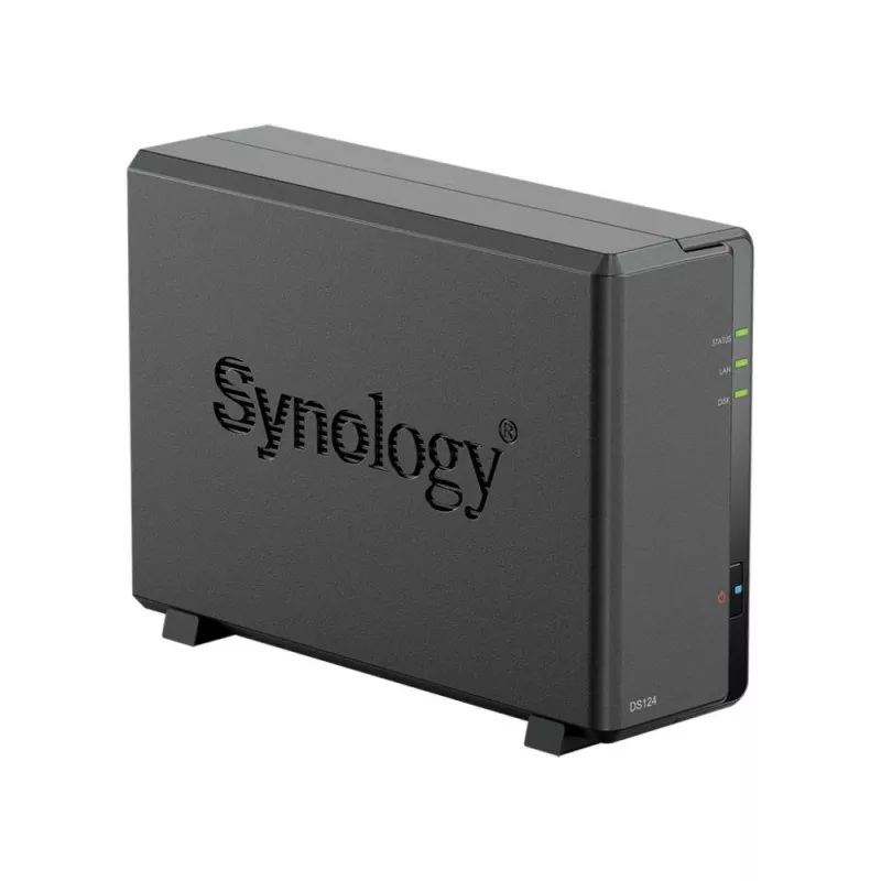 Synology DiskStation DS124 NAS/serveris Stacionarus Ethernet LAN Juoda RTD1619B