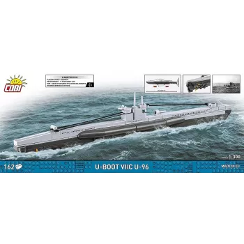 Cobi Type VIIC povandeninio laivo mastelio modelis 1:300, rinkinys 4857